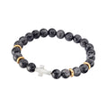 Blaze Men's Snowstone Bead Bracelet