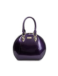 ALLURA ROUNDED MINI PATENT LEATHER HANDBAG-SV1-0293-PUR