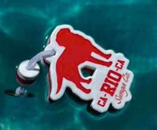 CA-RIO-CA logo shape EVA foam floating keychain boat key tag