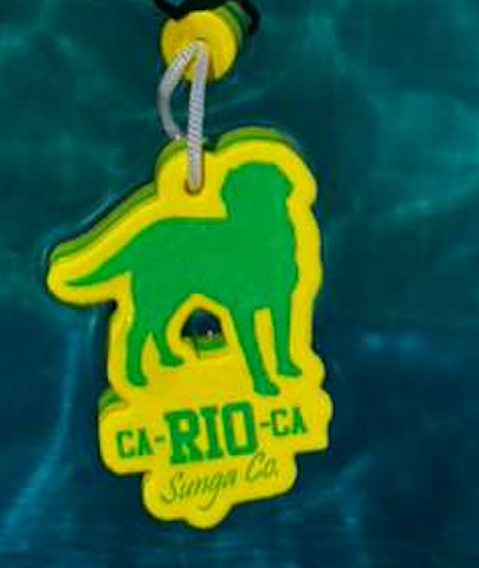 CA-RIO-CA logo shape EVA foam floating keychain boat key tag