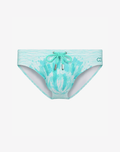 2EROS V10 Print Swim Brief - Shellscape Mint