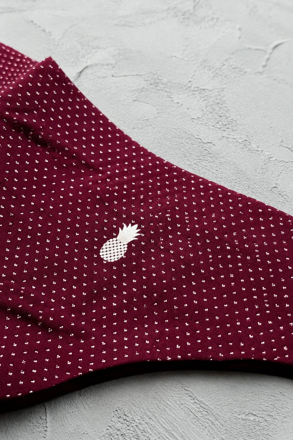 JJ Malibu Men's Shimmer Knit Seamless Briefs - Maroon
