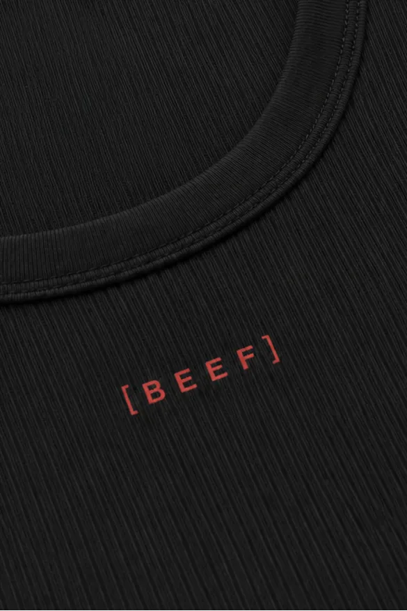 JJ Malibu Men's Slim Rib Knit Tank Top - Black