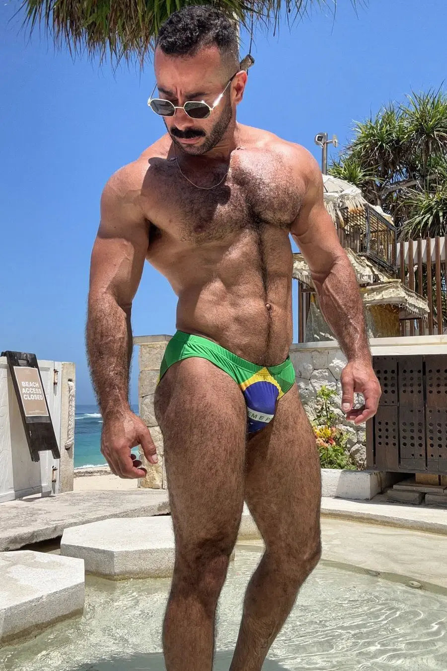 JJ Malibu Men's Lovesick Briefs - Brazil Flag