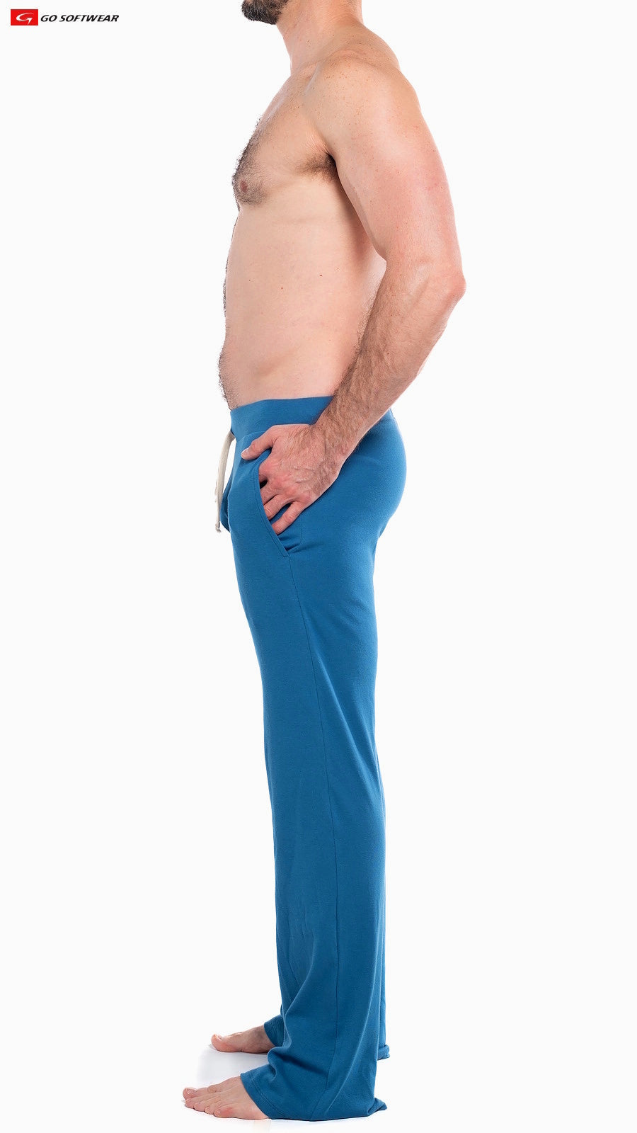 Go Softwear 4663 Men's So Cal Lounge Pant with Pockets - Lyon Blue