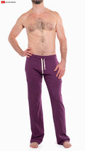 Go Softwear 4663 Men's So Cal Lounge Pant with Pockets - Plum Wine