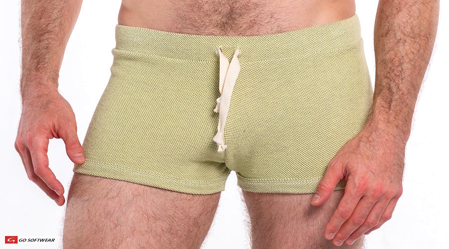 Go Softwear 4624 Men's So Cal 8" Lounge Short - Lemon Grass