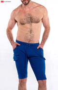 Go Softwear 4764 Men's L. A. Wash Yoga Short - Royal Blue