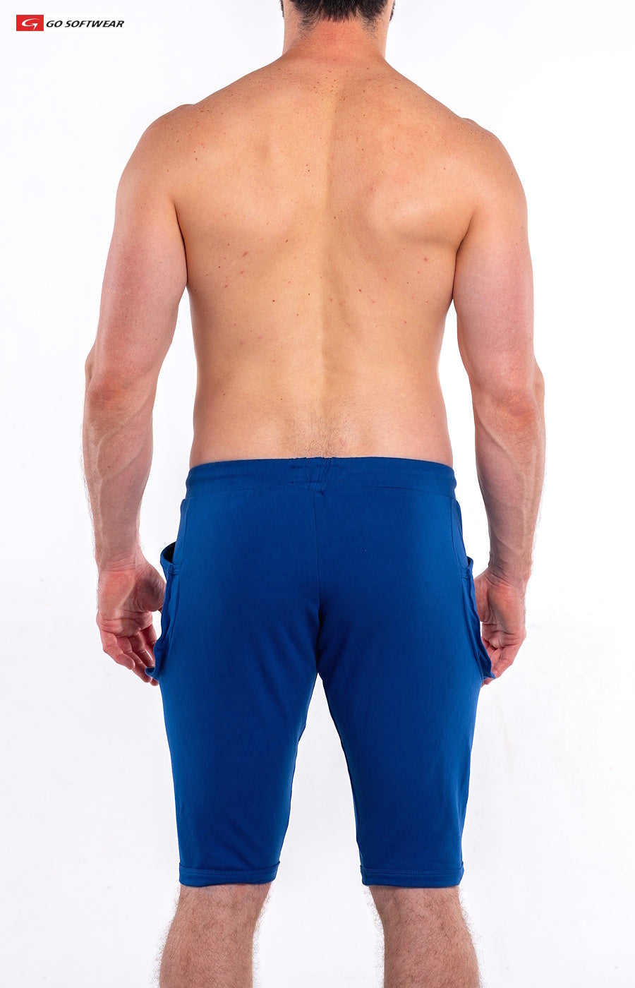 Go Softwear 4764 Men's L. A. Wash Yoga Short - Royal Blue