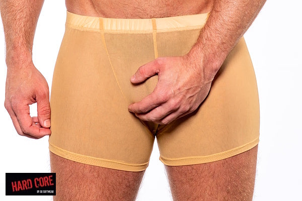 AMERICAN JOCK 3123 Men's Intimates Nude Mesh Trunk - Nude