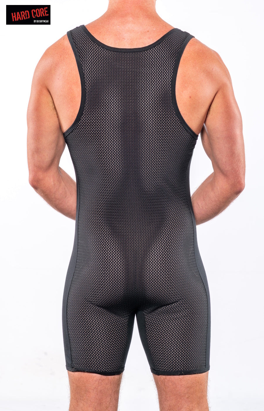 Hard Core 3907 Men's Suck it Piggy C-Ring  Singlet - Black