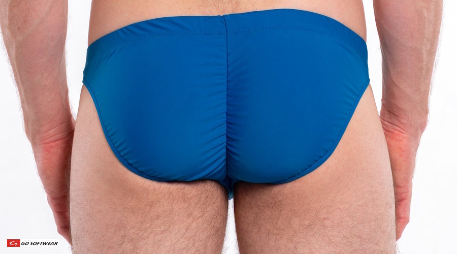 Go Softwear 4502 Men's Napoli 'Buns' Bikini Swim - Deep Water Blue