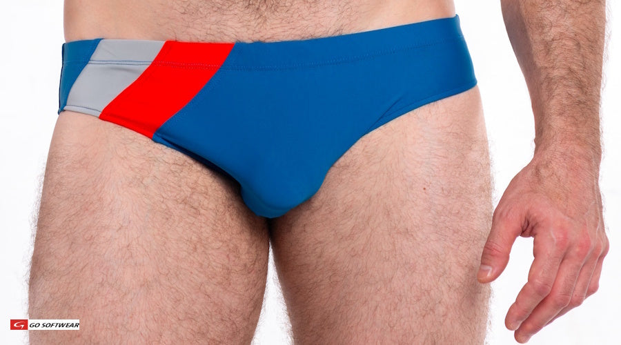 Go Softwear 4526 Men's Napoli Bikini Swim - Deep Water Blue