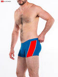 Go Softwear 4562 Men's Napoli Sq-Cut Swimsuit - Deep Water Blue