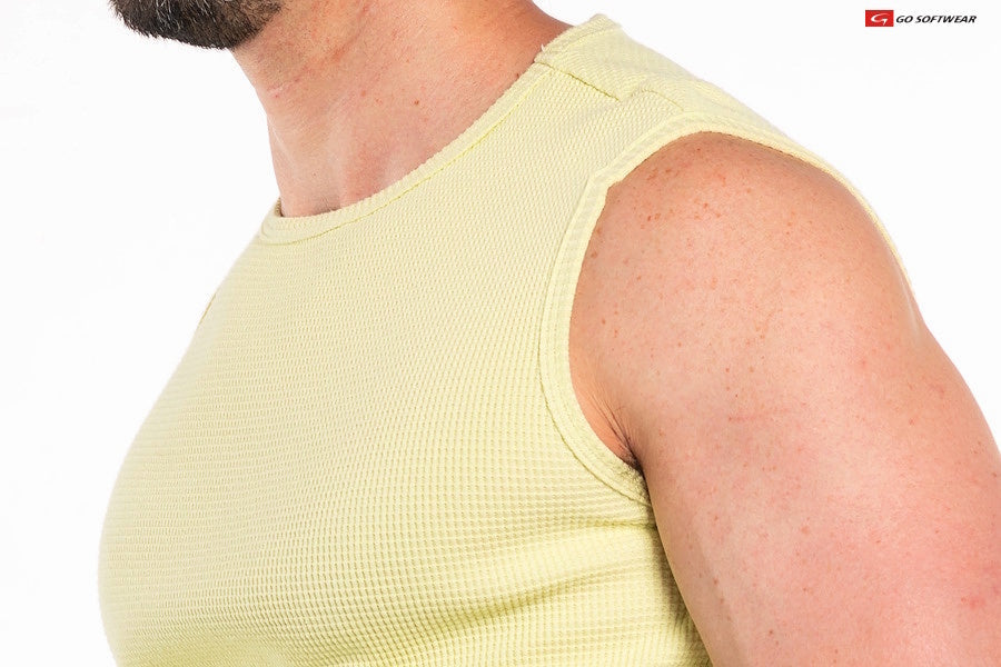 Go Softwear 4631 Men's So Cal Sleeveless Tee - Lemon Grass