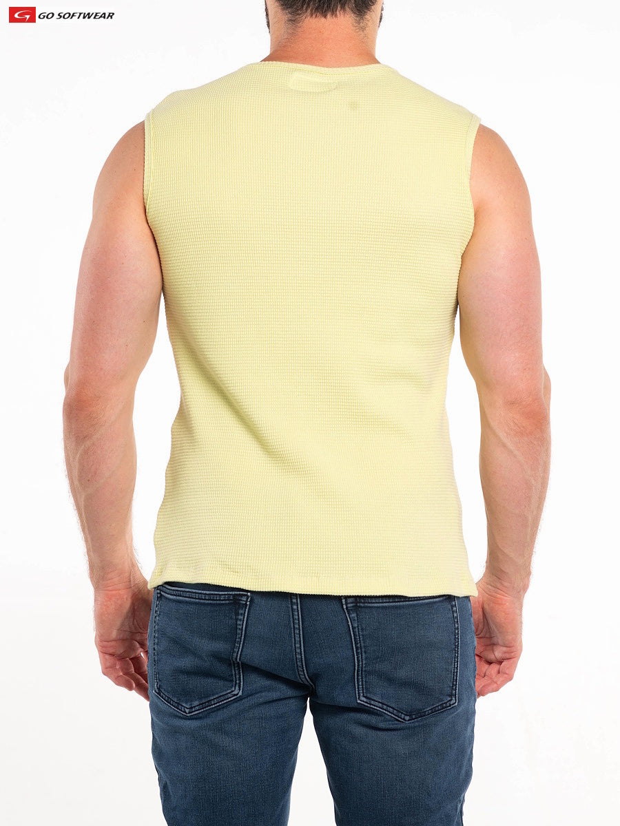 Go Softwear 4631 Men's So Cal Sleeveless Tee - Lemon Grass