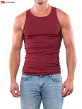 Go Softwear 4615 Men's Rib Tank Top - Cardinal