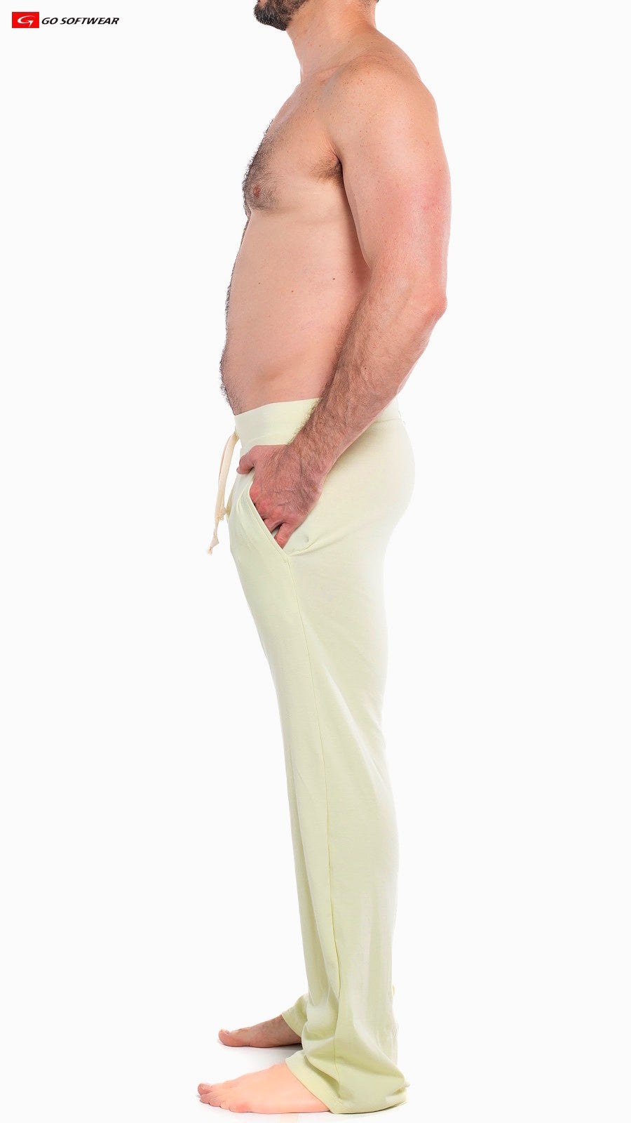 Go Softwear 4663 Men's So Cal Lounge Pant with Pockets - Lemon Grass