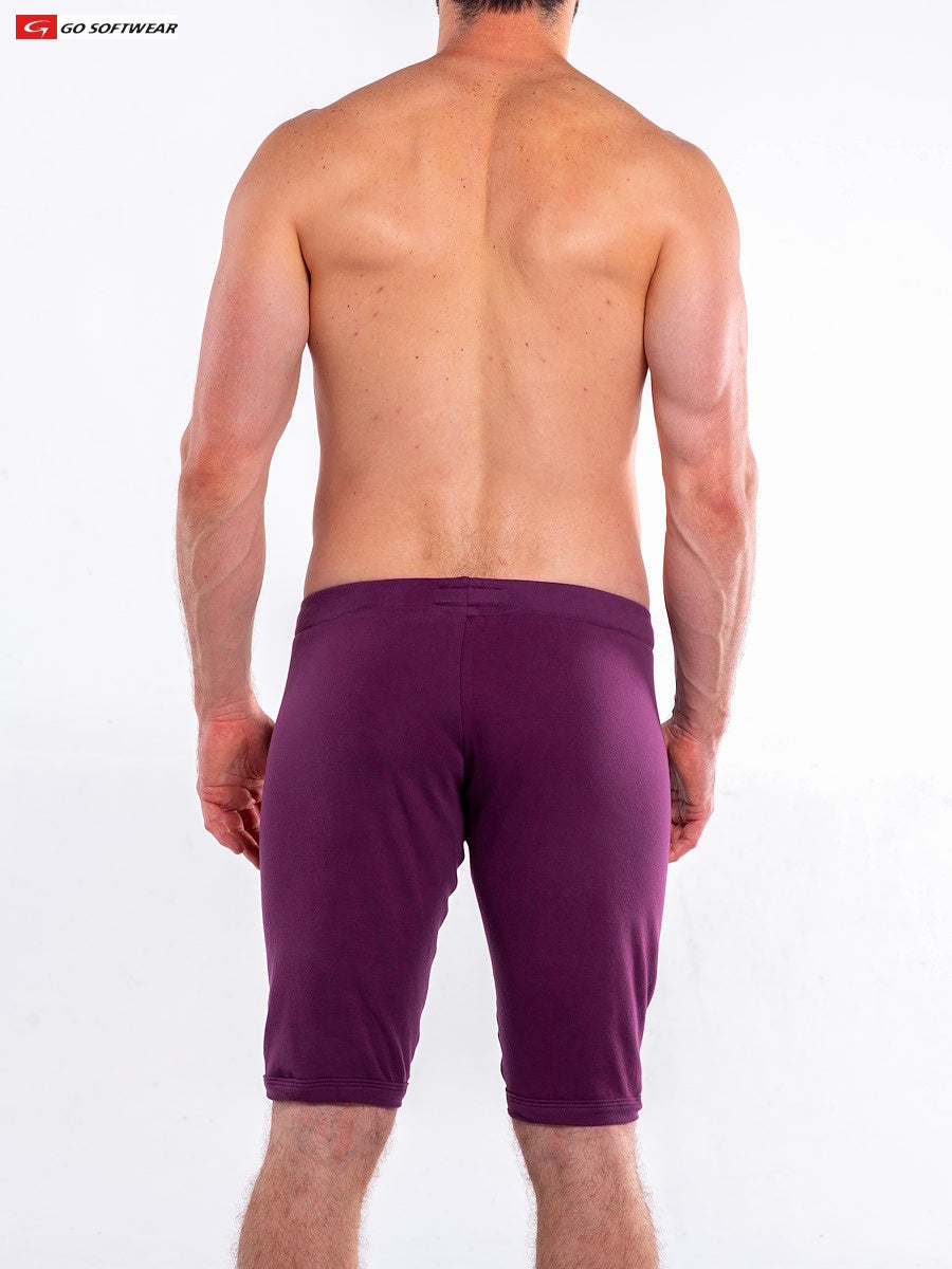Go Softwear 4654 Men's So Cal Lounge Jamm Short - Plum Wine