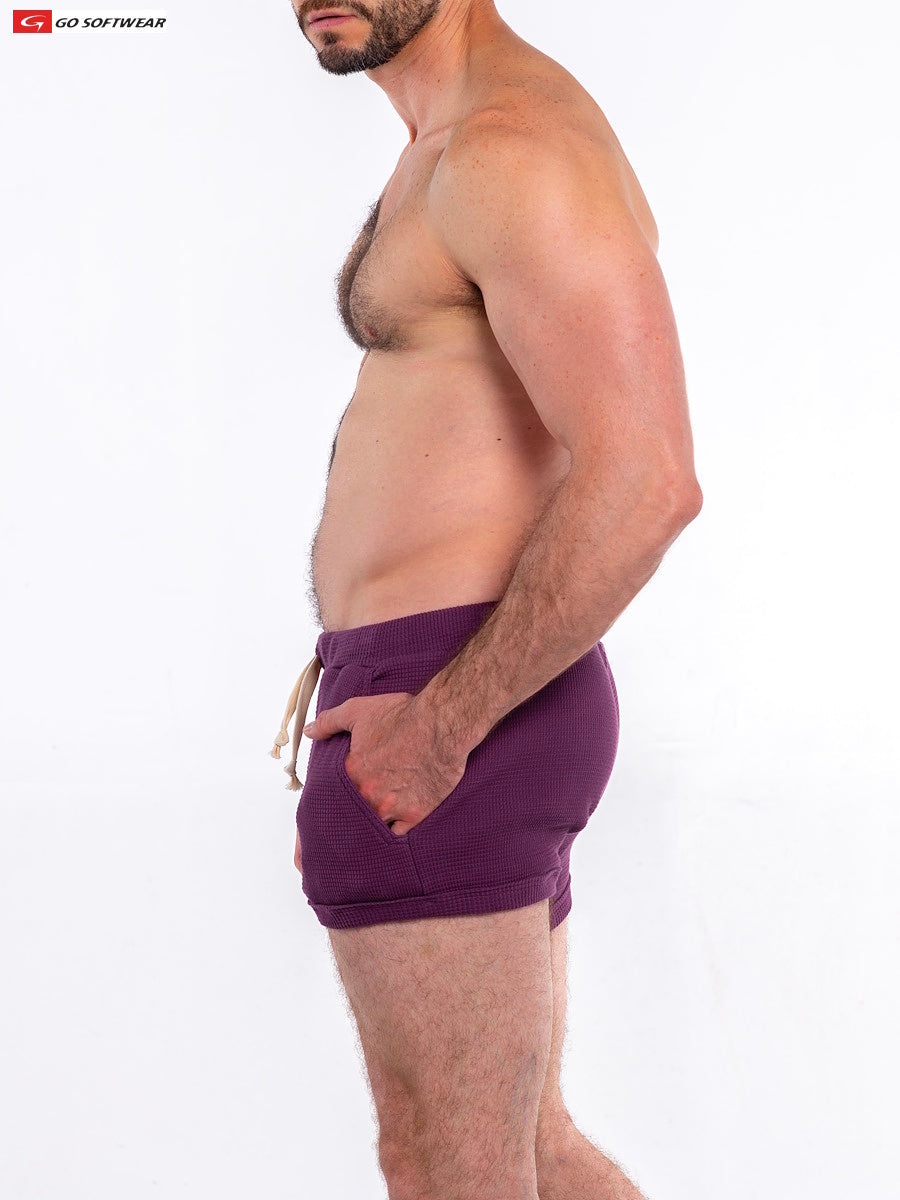 Go Softwear 4681 Men's So Cal 10" Short with Pockets - Plum Wine