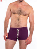 Go Softwear 4624 Men's So Cal 8" Lounge Short - Plum Wine