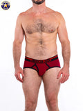 AMERICAN JOCK 8821 Men's Gym Brief - Crimson