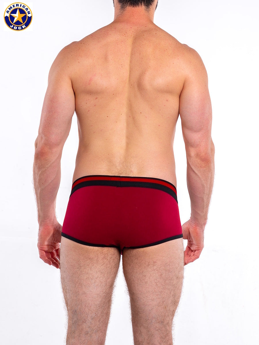 AMERICAN JOCK 8821 Men's Gym Brief - Crimson