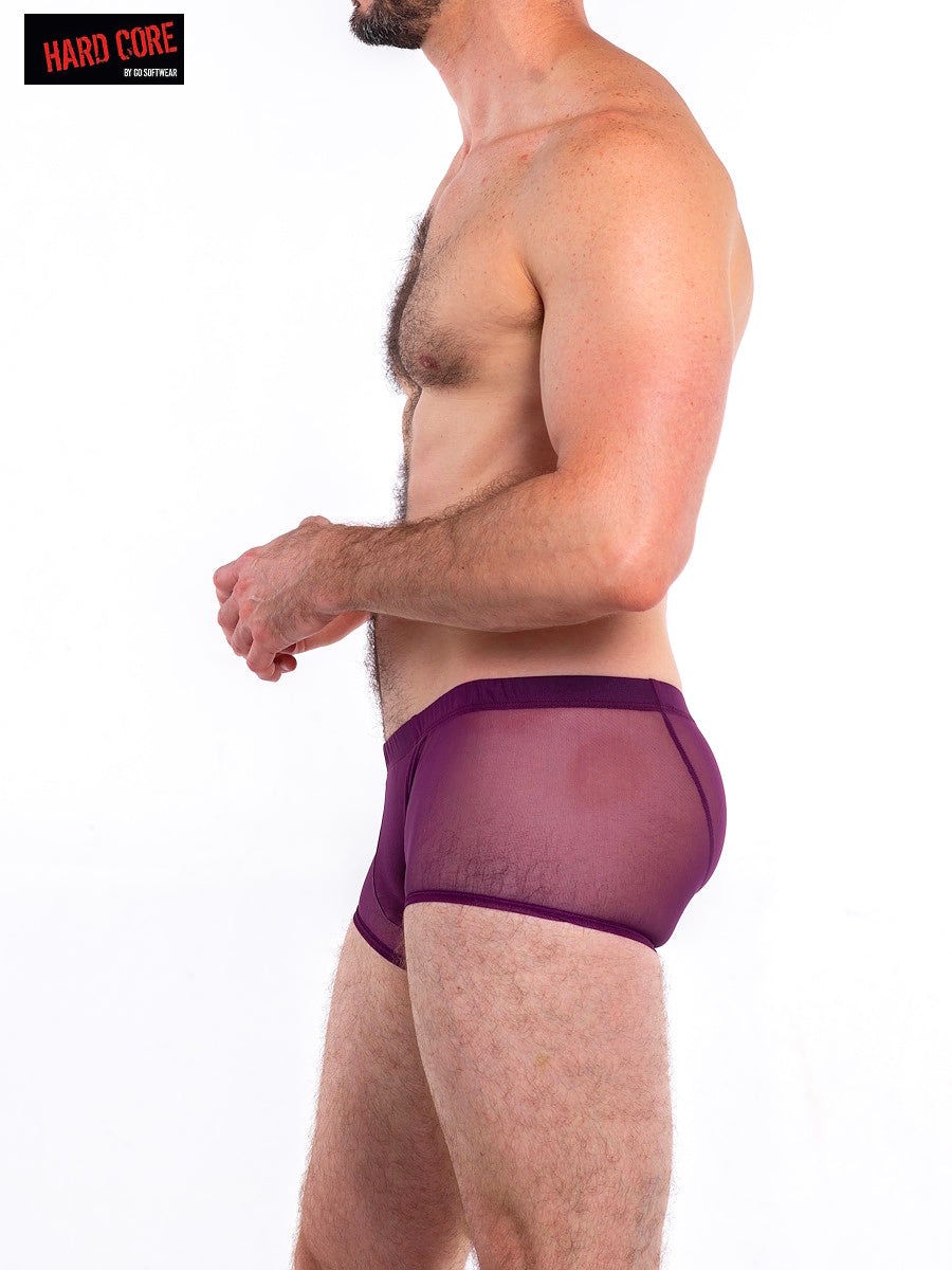 Hard Core 3314 Men's Intimates Trunk - Deep Purple