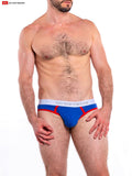 Go Softwear 4601 Men's Cal. Contour Pouch Bikini - Royal Blue/Red