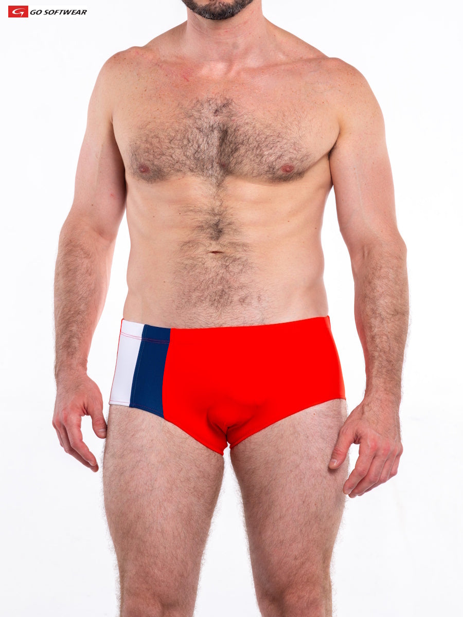 Go Softwear 4520 Men's Napoli Posing Swim Trunk - Golden Poppy