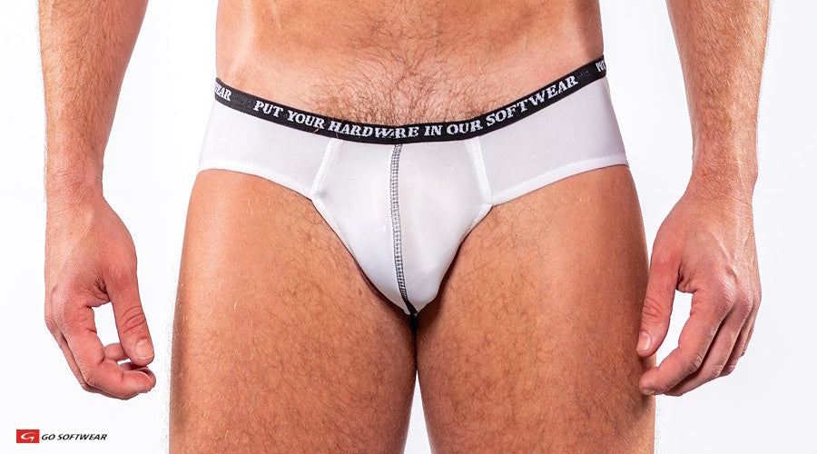 Go Softwear 9501 Men's Skins Hip Brief - White