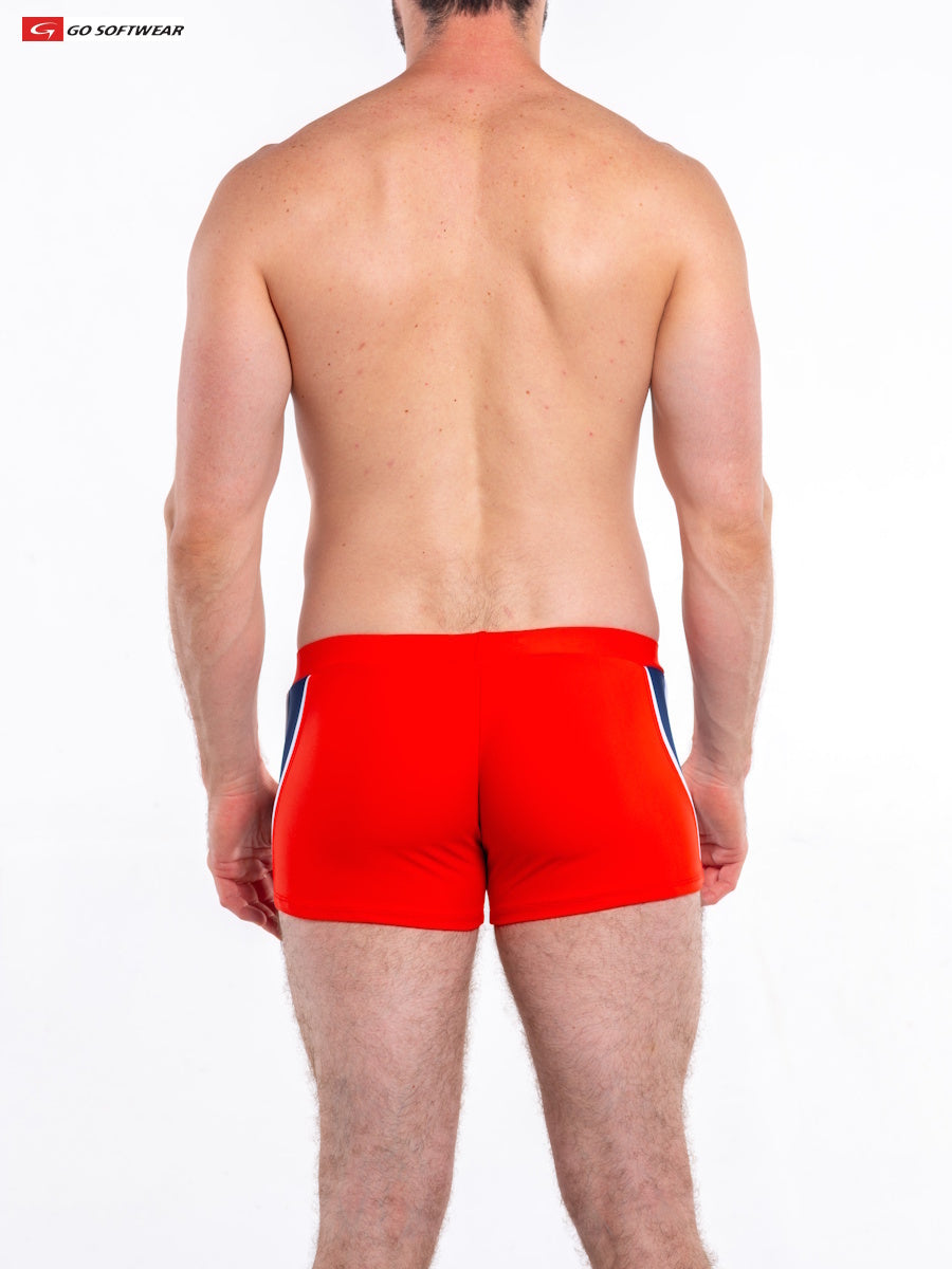 Go Softwear 4562 Men's Napoli Sq-Cut Swimsuit - Golden Poppy
