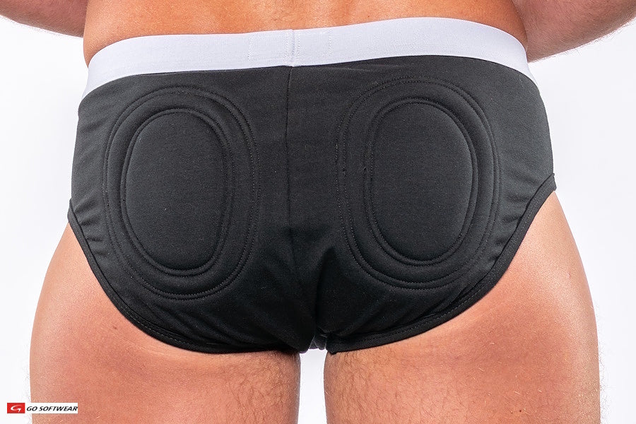 Go Softwear 2717 Men's Original Super Padded Butt Brief (featured in The New York Times) - Black