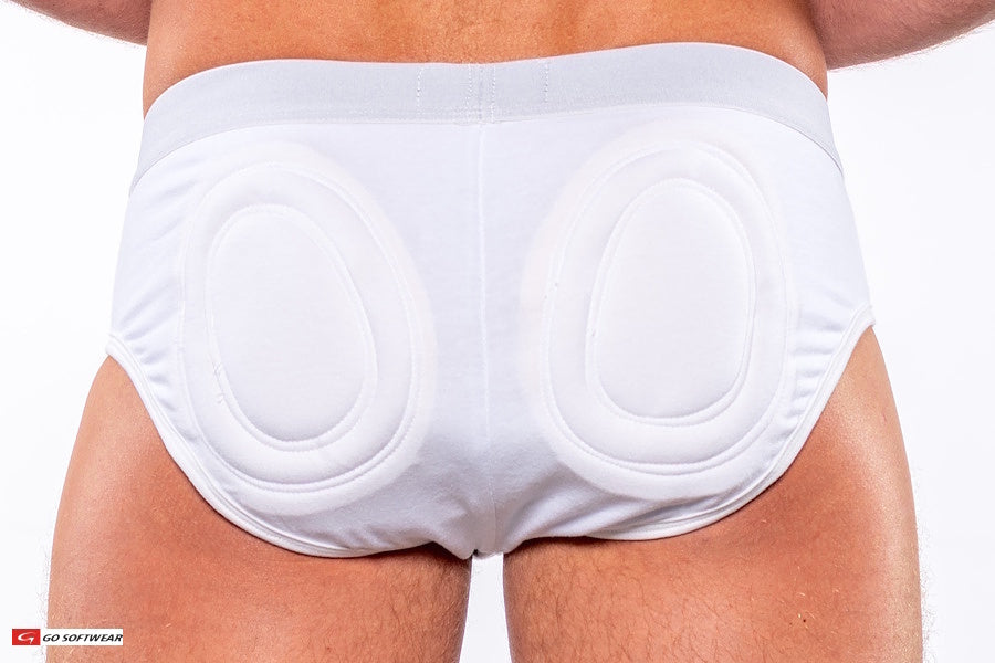 Go Softwear 2717 Men's Original Super Padded Butt Brief (featured in The New York Times) - White