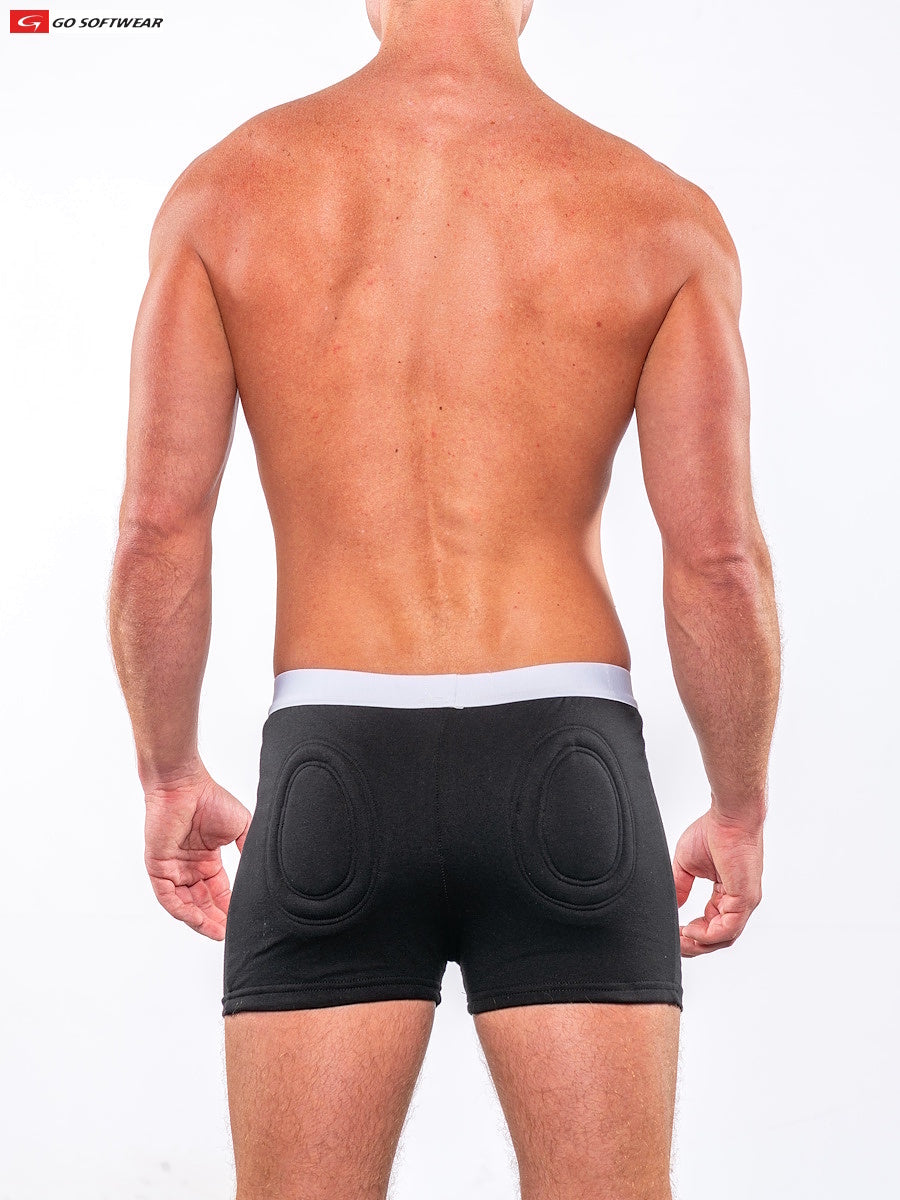 Go Softwear 2713 Men's Original Super Padded Boxer Brief (featured in The New York Times) - Black