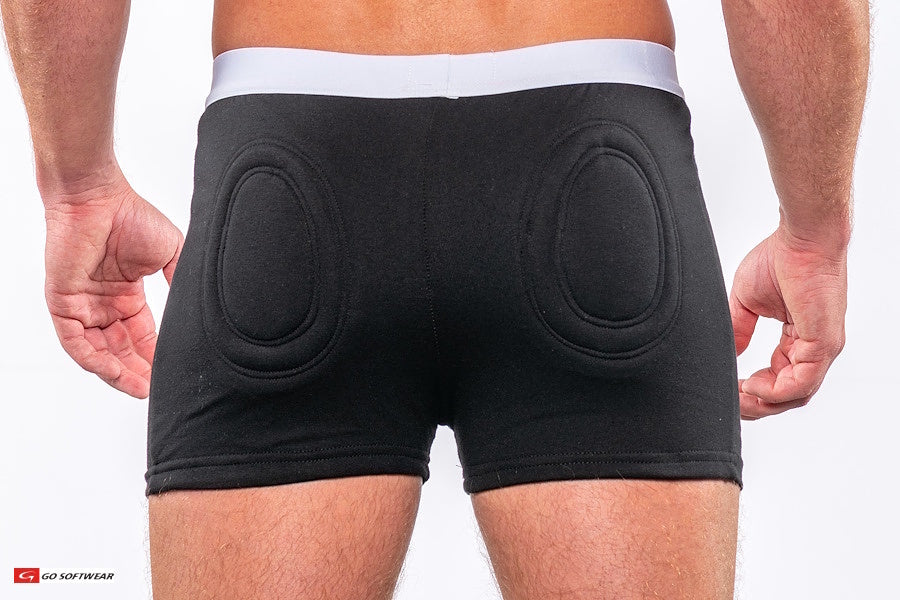 Go Softwear 2713 Men's Original Super Padded Boxer Brief (featured in The New York Times) - Black