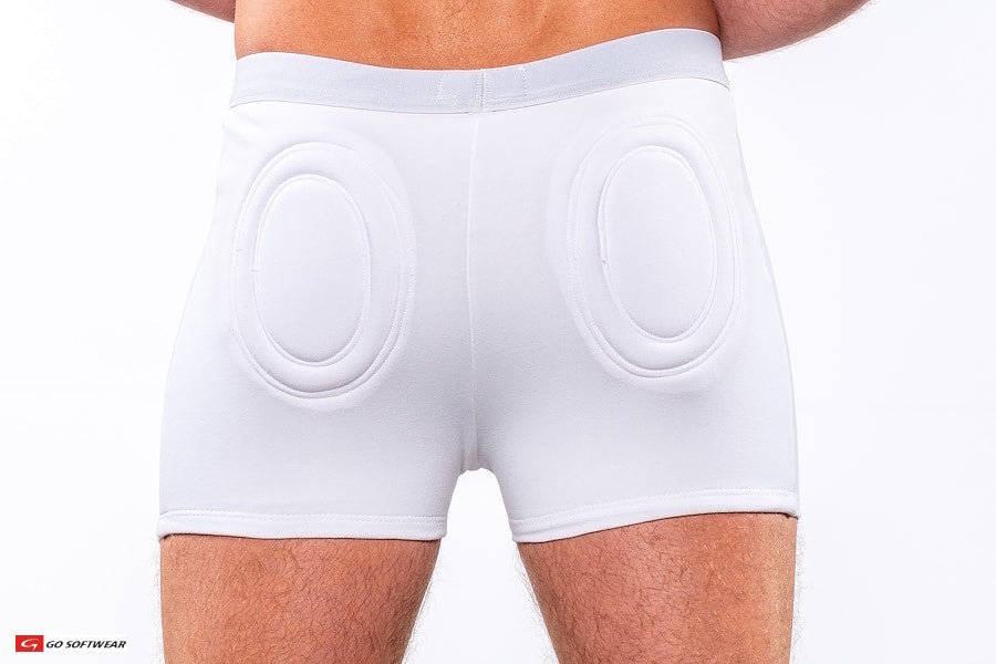 Go Softwear 2713 Men's Original Super Padded Boxer Brief (featured in The New York Times) - White
