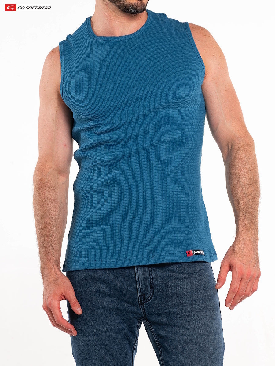 Go Softwear 4631 Men's So Cal Sleeveless Tee - Lyon Blue