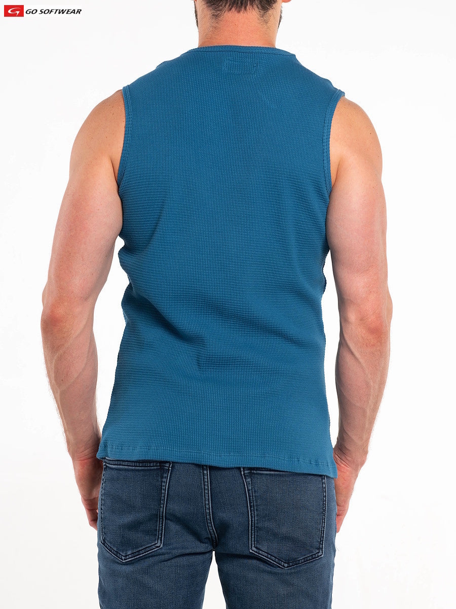 Go Softwear 4631 Men's So Cal Sleeveless Tee - Lyon Blue