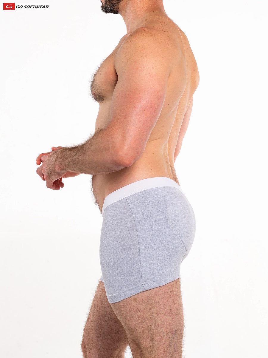 Go Softwear 2013 Men's Original Padded Butt Boxer Brief - Heather Grey