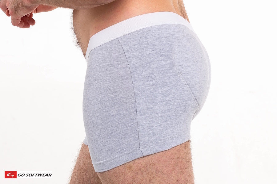Go Softwear 2013 Men's Original Padded Butt Boxer Brief - Heather Grey