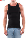 Go Softwear 4615 Men's Rib Tank Top - Black