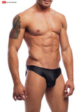Go Softwear 2354 Men's Noir Pleather Backless Brief - Black