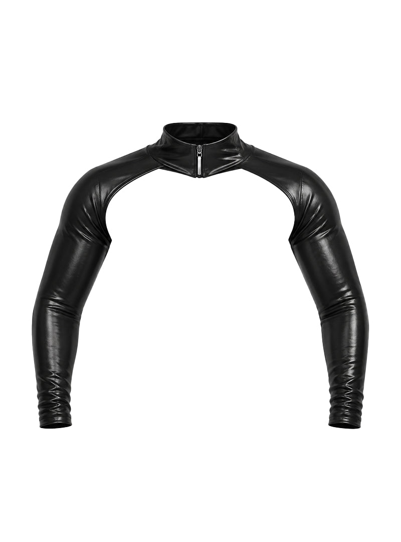 Tartarus Men's Coated Faux Leather Sleeves For Men