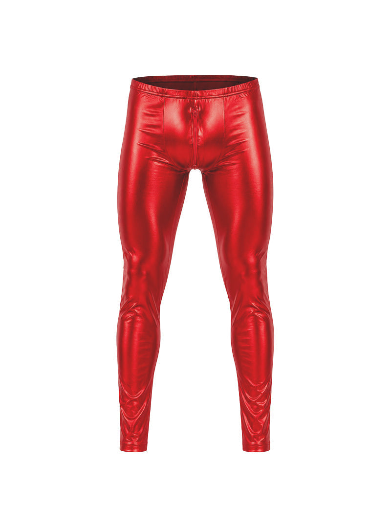 Tartarus Men's Coated Low Rise Legging With Zipper