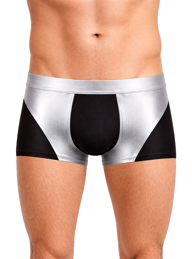 Tartarus Men's Coated Two-Tone Trunk - Metallic Underwear