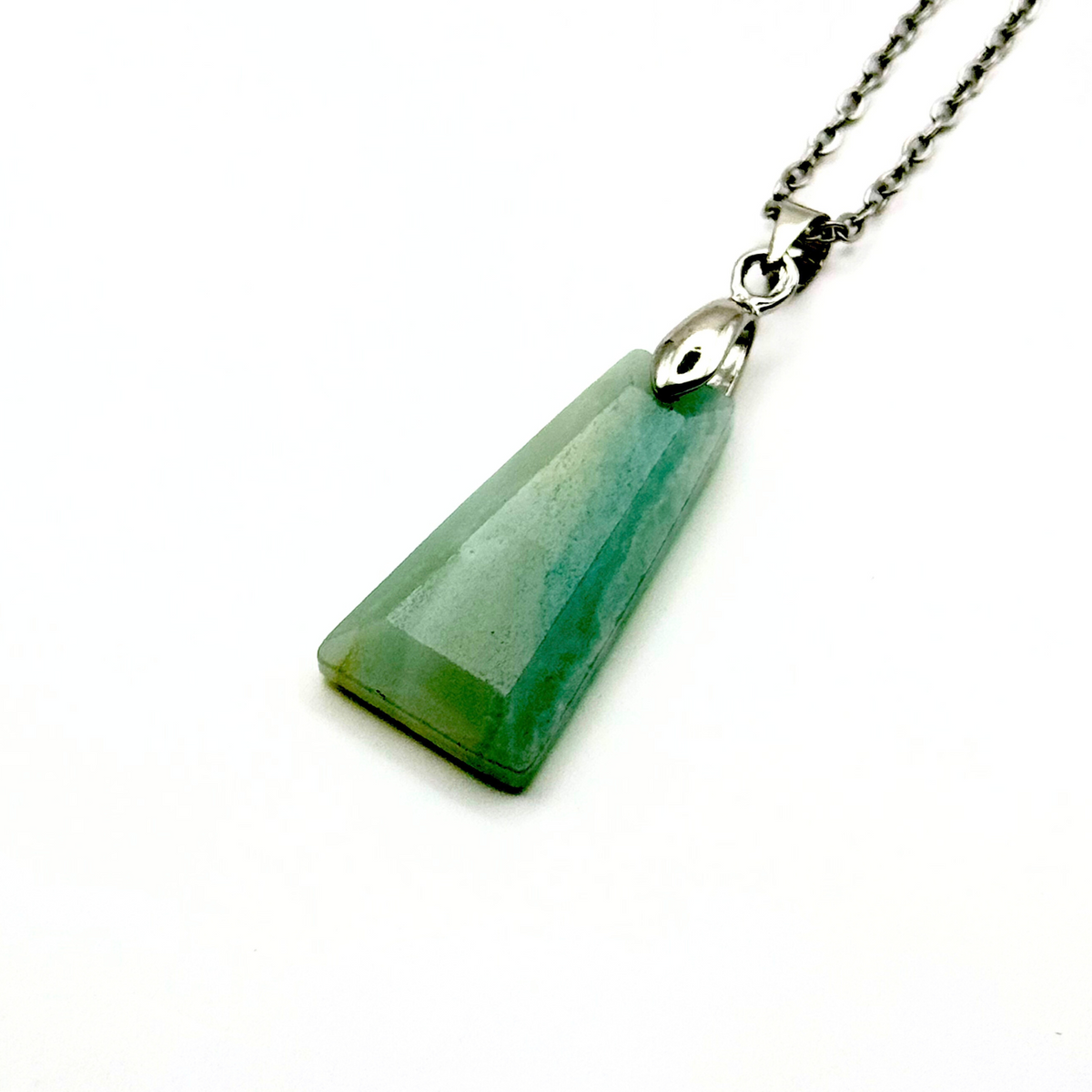 Trapezium Faceted Natural Gemstone Necklace