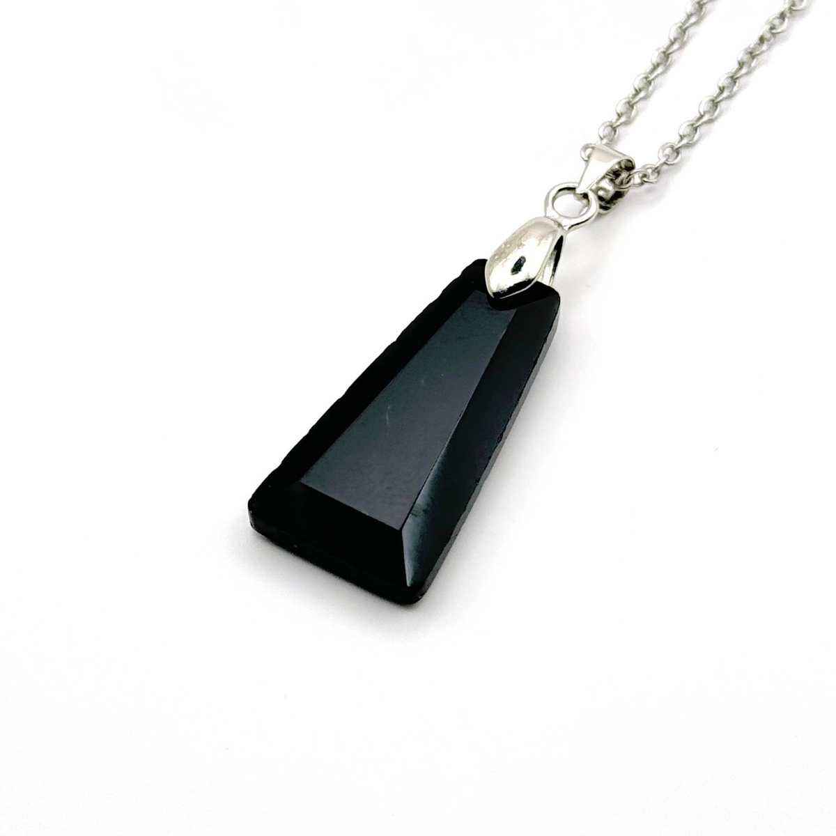 Trapezium Faceted Natural Gemstone Necklace