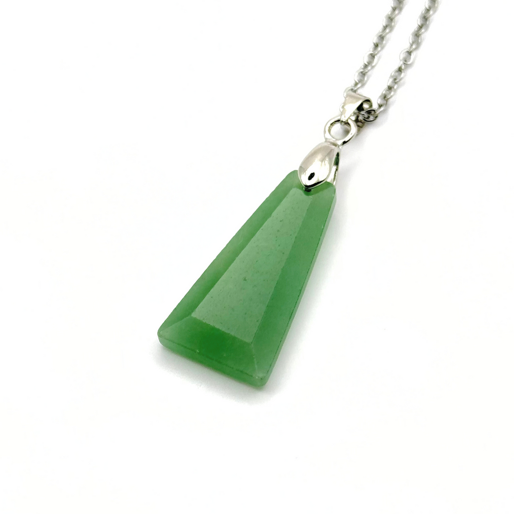 Trapezium Faceted Natural Gemstone Necklace