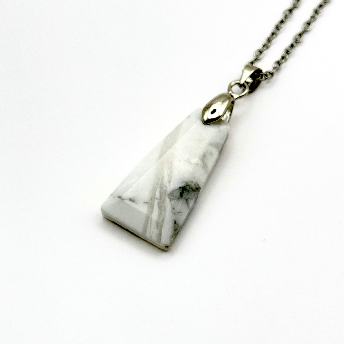 Trapezium Faceted Natural Gemstone Necklace